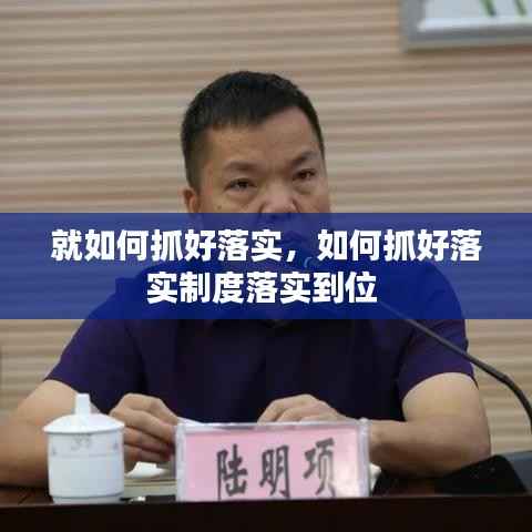 就如何抓好落实,如何抓好落实制度落实到位