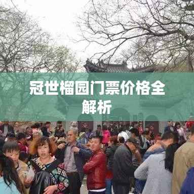 冠世榴园门票价格全解析
