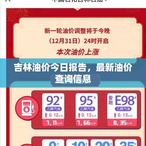 吉林油价今日报告,最新油价查询信息