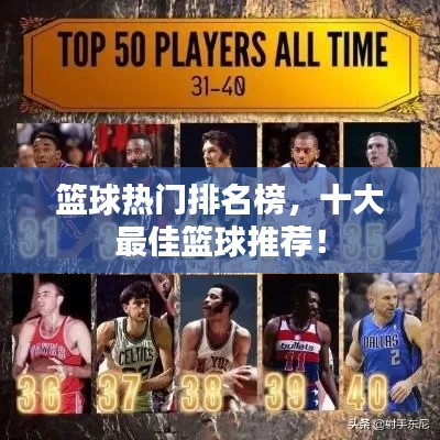 篮球热门排名榜,十大最佳篮球推荐!