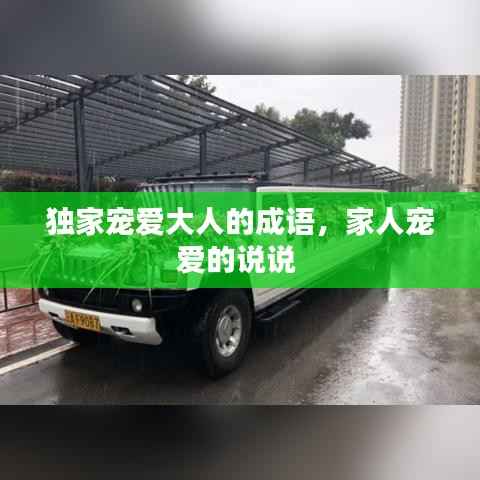 独家宠爱大人的成语,家人宠爱的说说