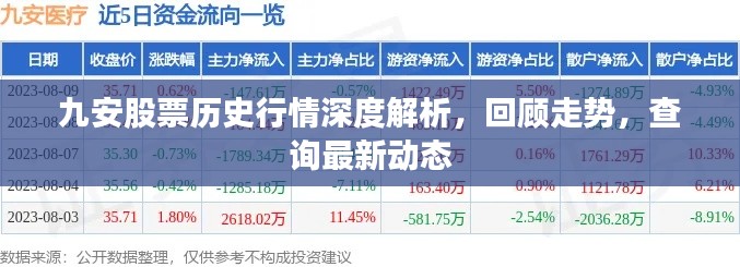 九安股票历史行情深度解析,回顾走势,查询最新动态