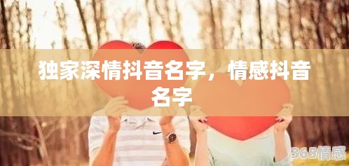 独家深情抖音名字,情感抖音名字