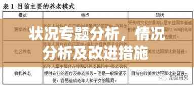 状况专题分析,情况分析及改进措施