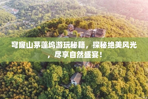 穹窿山茅蓬坞游玩秘籍,探秘绝美风光,尽享自然盛宴!