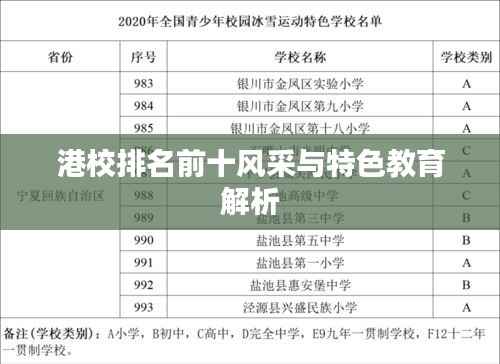 港校排名前十风采与特色教育解析