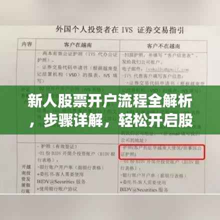 新人股票开户流程全解析，步骤详解，轻松开启股市之旅！