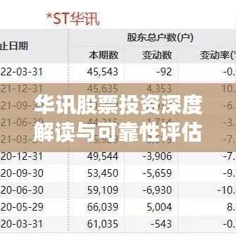 华讯股票投资深度解读与可靠性评估