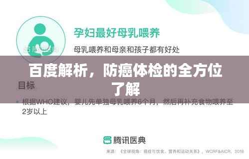 百度解析,防癌体检的全方位了解