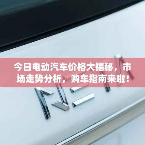 今日电动汽车价格大揭秘，市场走势分析，购车指南来啦！