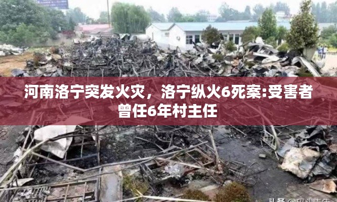 河南洛宁突发火灾,洛宁纵火6死案:受害者曾任6年村主任