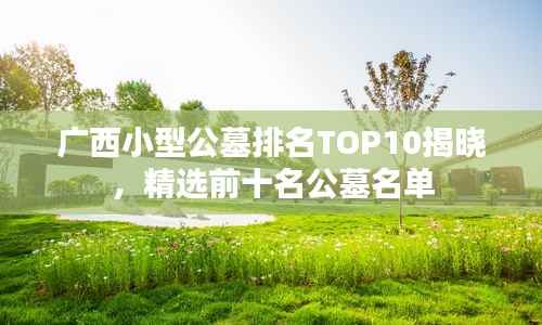 广西小型公墓排名TOP10揭晓，精选前十名公墓名单