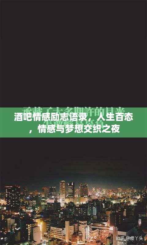 酒吧情感励志语录，人生百态，情感与梦想交织之夜