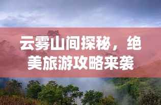 云雾山间探秘,绝美旅游攻略来袭!