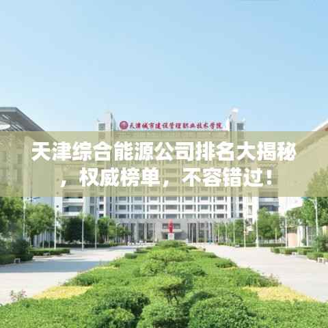 天津综合能源公司排名大揭秘,权威榜单,不容错过!