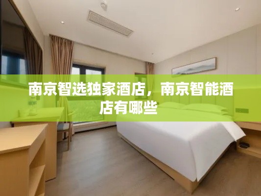 南京智选独家酒店,南京智能酒店有哪些