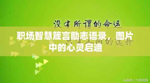职场智慧箴言励志语录,图片中的心灵启迪