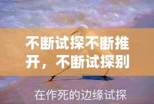 不断试探不断推开,不断试探别人的心理