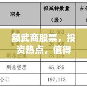 额武商股票，投资热点，值得关注