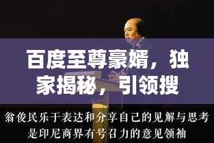 百度至尊豪婿,独家揭秘,引领搜索潮流!