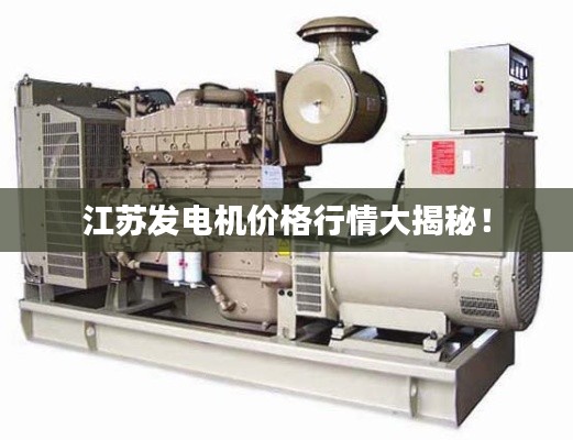 江苏发电机价格行情大揭秘!