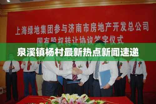 泉溪镇杨村最新热点新闻速递