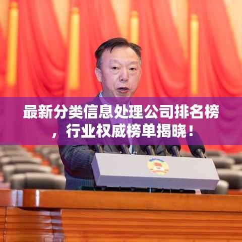 最新分类信息处理公司排名榜，行业权威榜单揭晓！