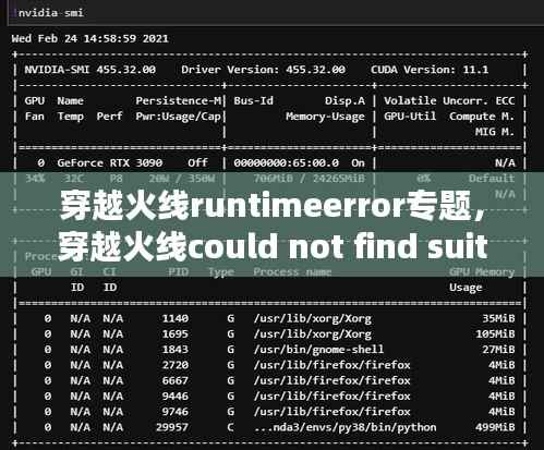 穿越火线runtimeerror专题,穿越火线could not find suitable