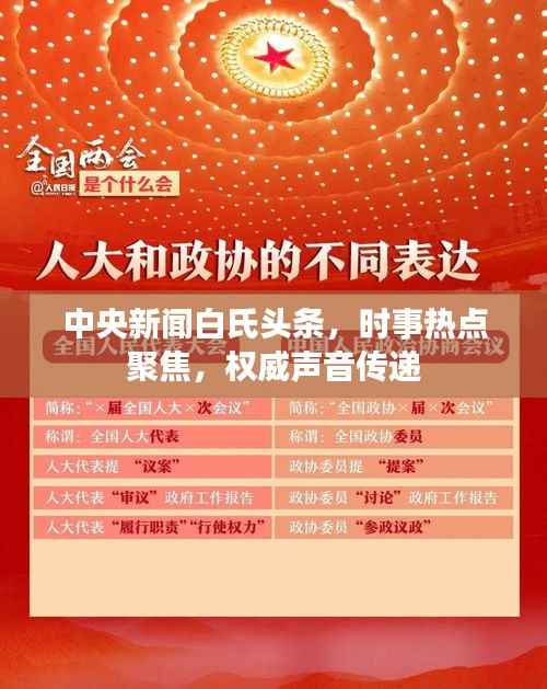 中央新闻白氏头条,时事热点聚焦,权威声音传递