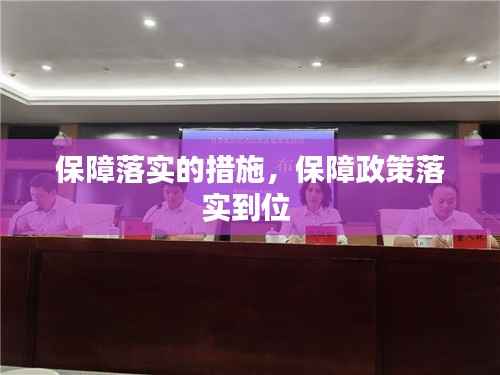 保障落实的措施，保障政策落实到位 
