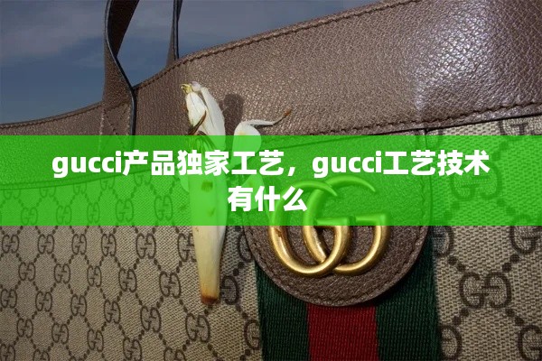 gucci产品独家工艺,gucci工艺技术有什么