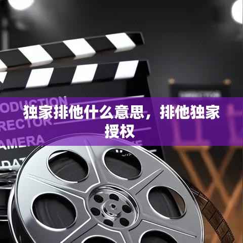 独家排他什么意思，排他独家授权 