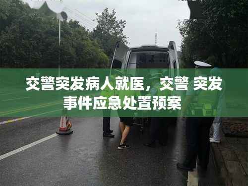 交警突发病人就医,交警 突发事件应急处置预案
