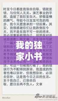 我的独家小书，我的独家什么作文 