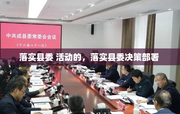 落实县委 活动的,落实县委决策部署