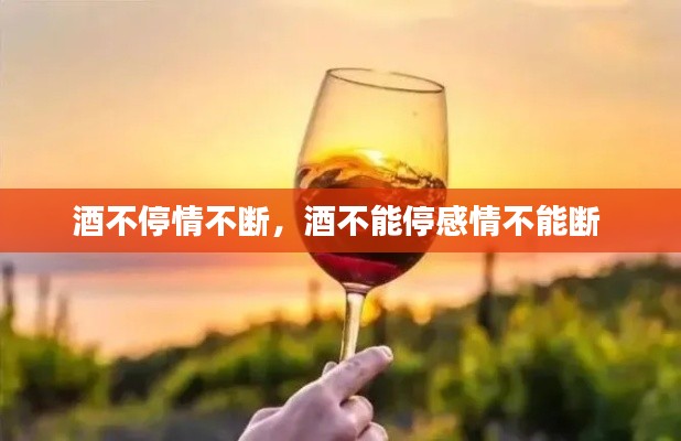 酒不停情不断，酒不能停感情不能断 