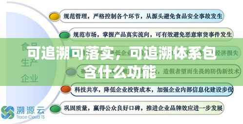 可追溯可落实,可追溯体系包含什么功能