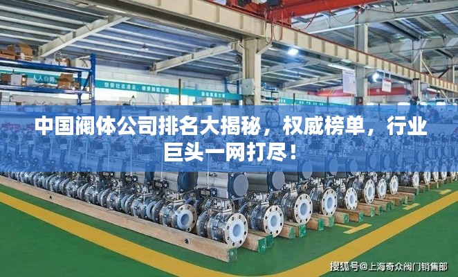 中国阀体公司排名大揭秘，权威榜单，行业巨头一网打尽！