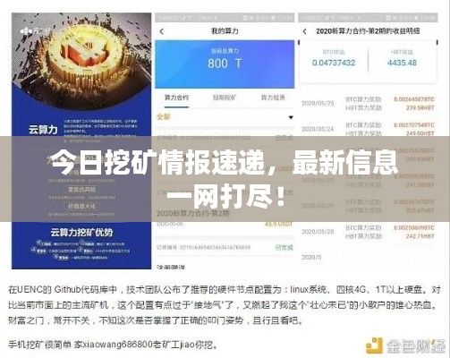 今日挖矿情报速递，最新信息一网打尽！