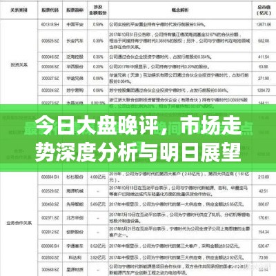 今日大盘晚评,市场走势深度分析与明日展望