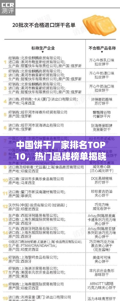 中国饼干厂家排名TOP10，热门品牌榜单揭晓！