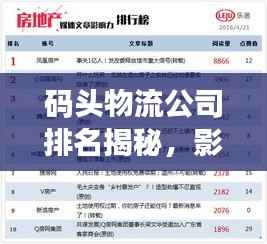 码头物流公司排名揭秘,影响力深度解析