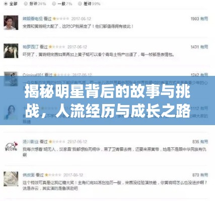 揭秘明星背后的故事与挑战,人流经历与成长之路