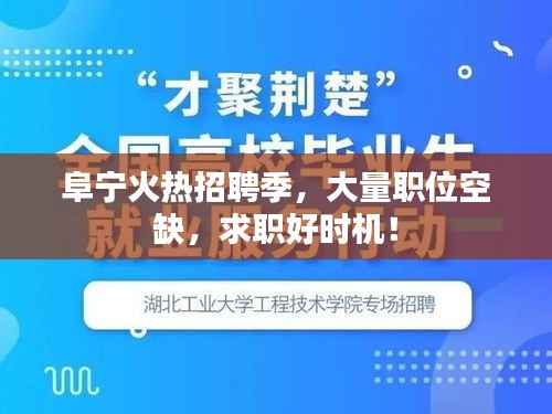 阜宁火热招聘季,大量职位空缺,求职好时机!